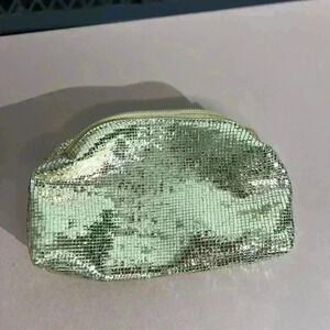 BAM FOREVER Art Deco Glittering Gold Make Up Zippered Bag